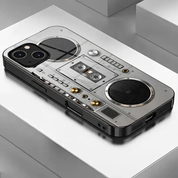 Silver_Retro_Boombox_Phone_Case_for_Smartphones