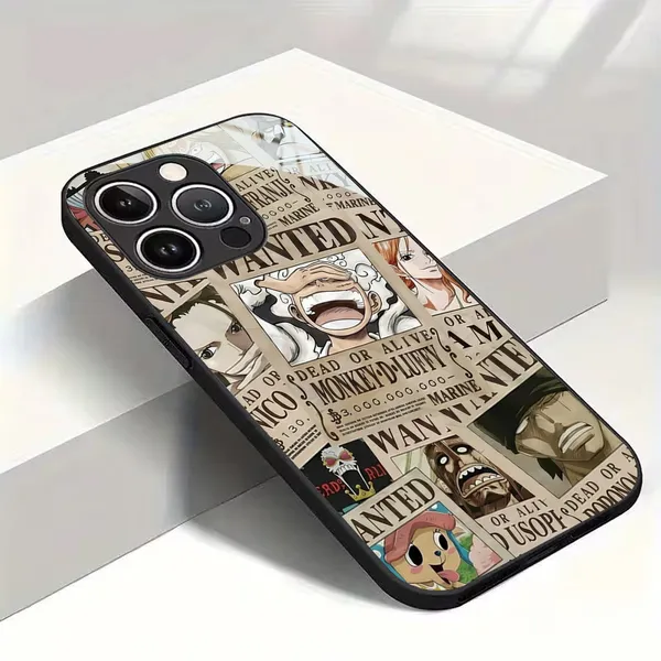 Anime_Wanted_Poster_Print_Black_Edge_Phone_Case