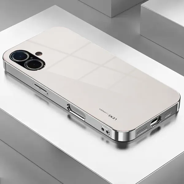 White_Glossy_Phone_Case_With_Raised_Camera_Cutout