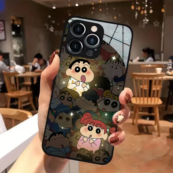 Black_Cartoon_Printed_Phone_Case