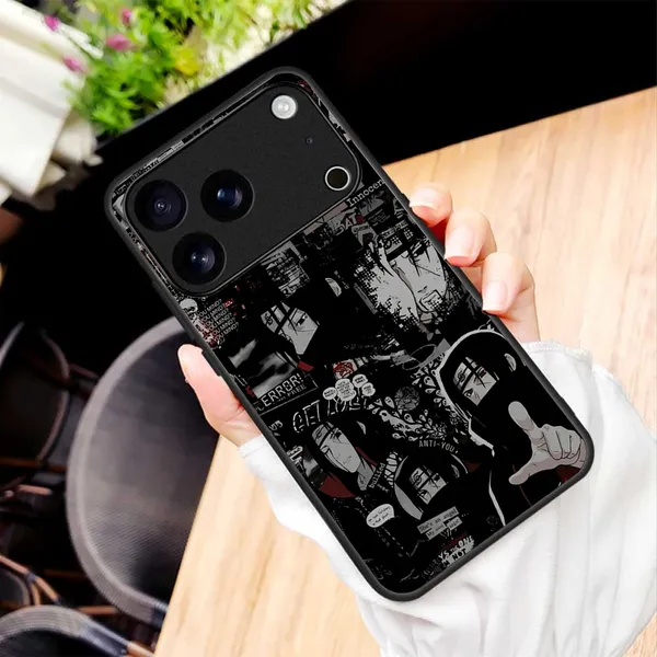 Black_Anime_Collage_Printed_Phone_Case