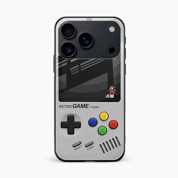 Gray_Retro_Game_Theme_Mobile_Phone_Case