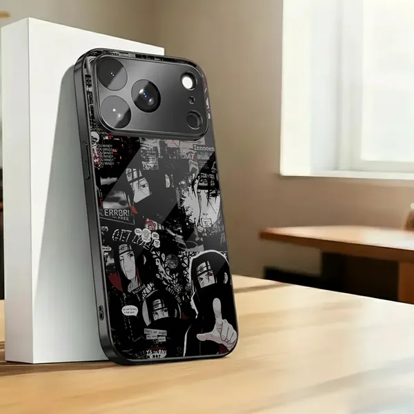 Black_Anime_Collage_Printed_Phone_Case