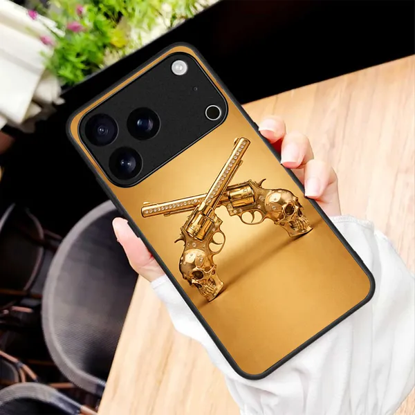 Gold_Decorative_Hard_Phone_Case_for_Smartphones
