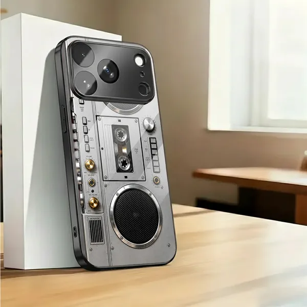Silver_Retro_Boombox_Phone_Case_for_Smartphones