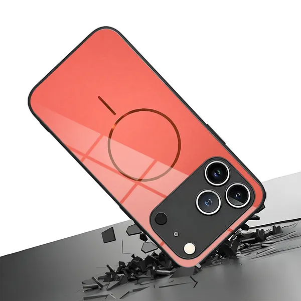 Peach_Transparent_Magnetic_Phone_Case