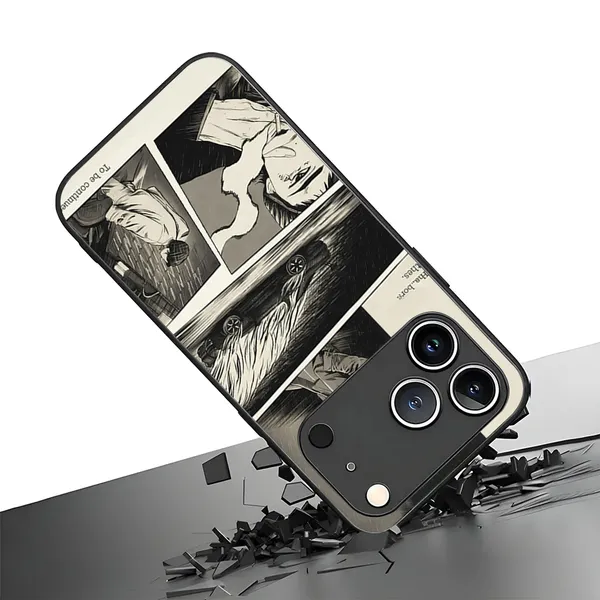 Black_Comic_Print_Phone_Case