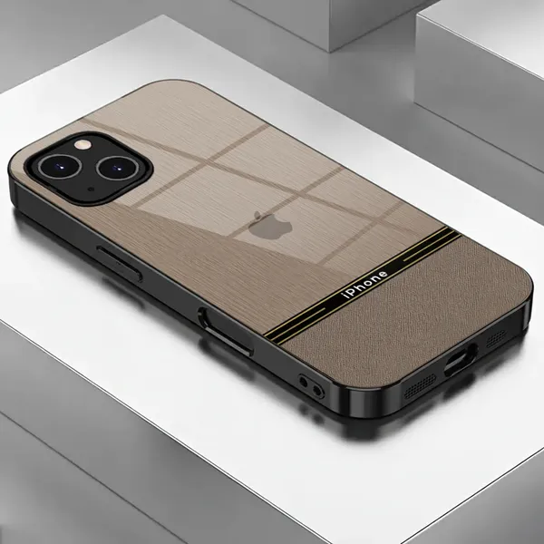 Beige_Textured_Phone_Case_With_Black_Gold_Stripe