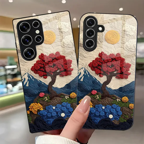 Artistic_Tree_Pattern_Textured_Phone_Case