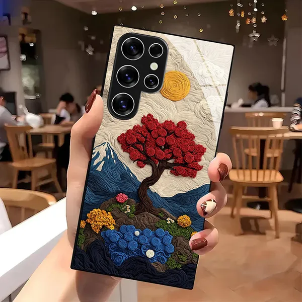 Artistic_Tree_Pattern_Textured_Phone_Case