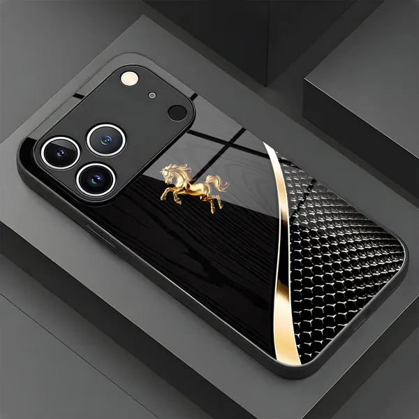 Black_Horse_Print_Textured_Phone_Case