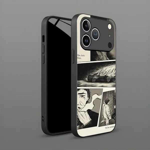 Black_Comic_Print_Phone_Case