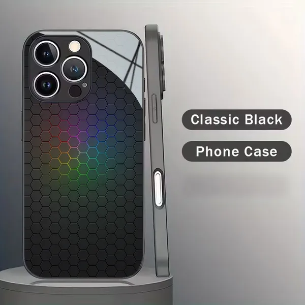Black_Honeycomb_Pattern_Phone_Case