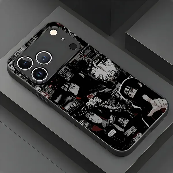 Black_Anime_Collage_Printed_Phone_Case