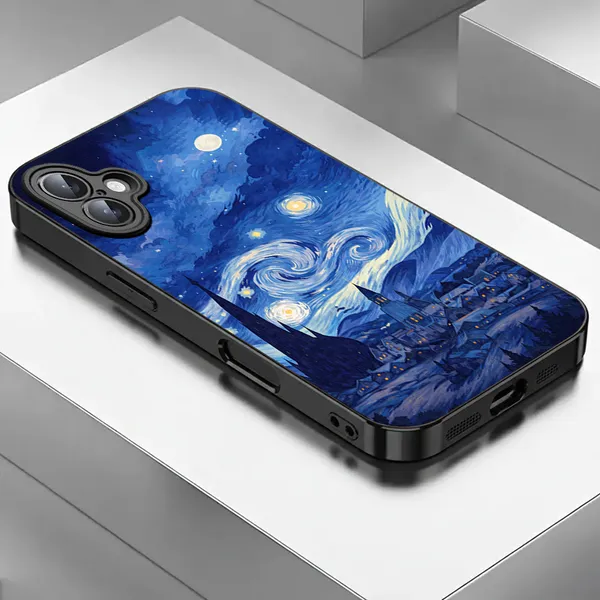 Blue_Starry_Night_Printed_Phone_Case_For_Smartphones