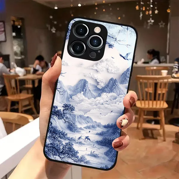Blue_White_Scenic_Printed_Phone_Case