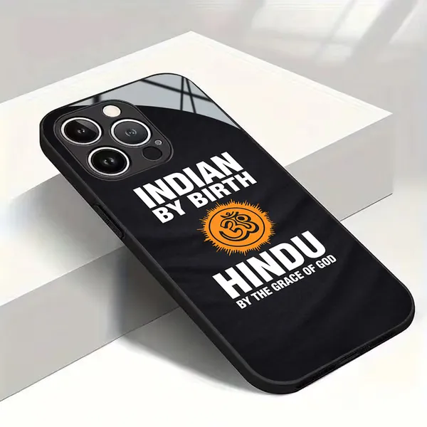 Black_Hindu_Graphic_Tempered_Glass_Phone_Case