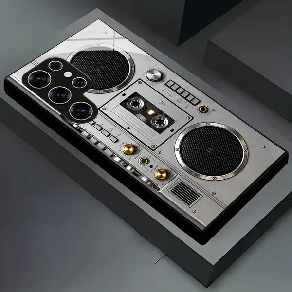 Silver_Retro_Boombox_Phone_Case_for_Smartphones