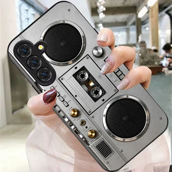 Silver_Retro_Boombox_Phone_Case_for_Smartphones