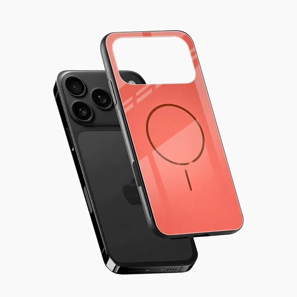 Peach_Transparent_Magnetic_Phone_Case