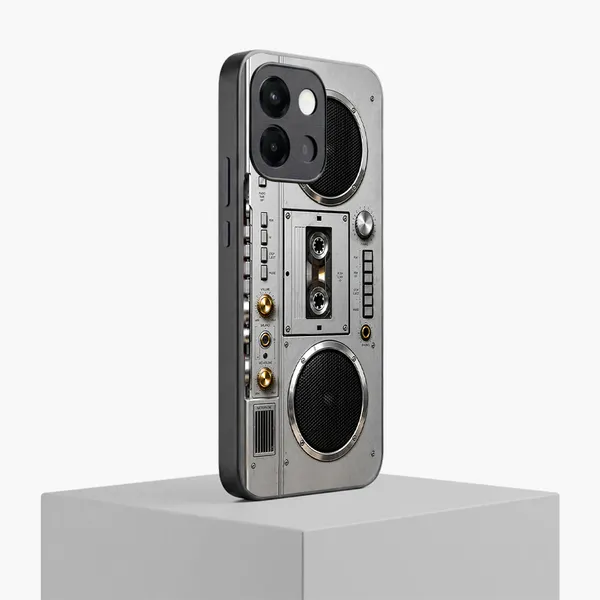 Silver_Retro_Boombox_Phone_Case_for_Smartphones