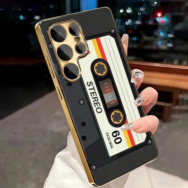 Black_Retro_Cassette_Design_Phone_Case