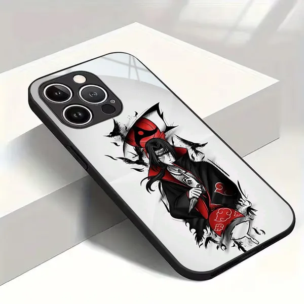 White_Anime_Printed_Protective_Phone_Case