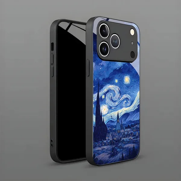 Blue_Starry_Night_Printed_Phone_Case_For_Smartphones