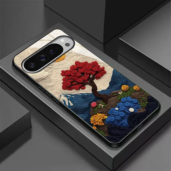 Artistic_Tree_Pattern_Textured_Phone_Case