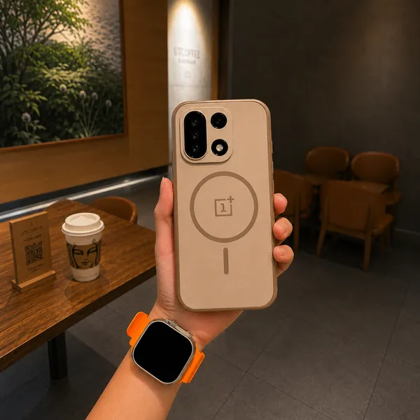 Beige_Magnetic_Ring_Phone_Case