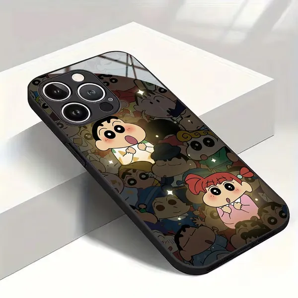 Black_Cartoon_Printed_Phone_Case