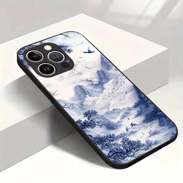 Blue_White_Scenic_Printed_Phone_Case