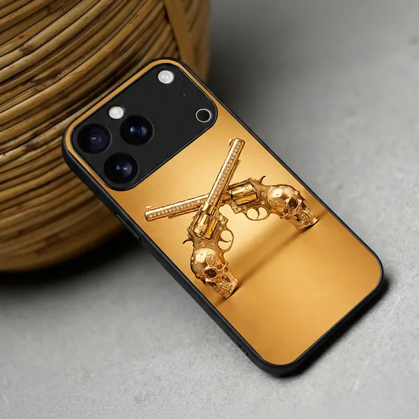 Gold_Decorative_Hard_Phone_Case_for_Smartphones