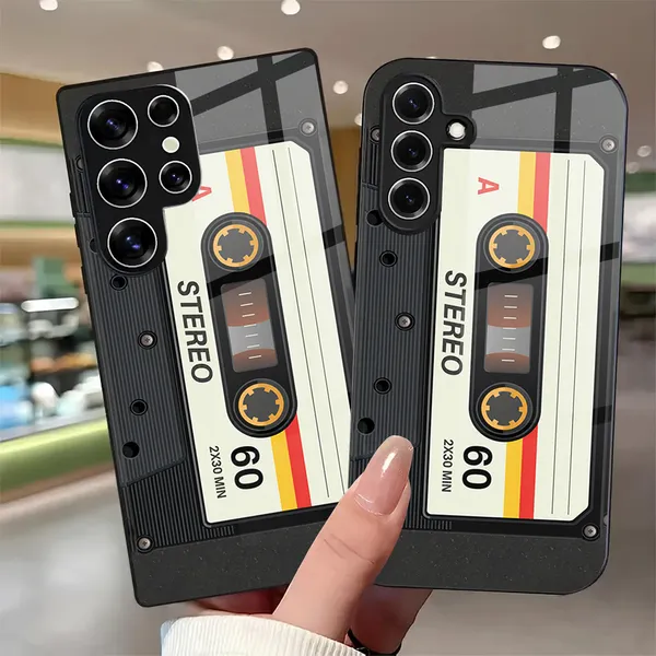 Black_Retro_Cassette_Design_Phone_Case
