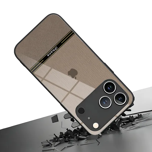 Beige_Textured_Phone_Case_With_Black_Gold_Stripe