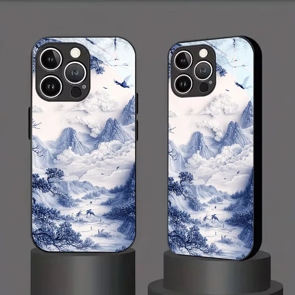 Blue_White_Scenic_Printed_Phone_Case