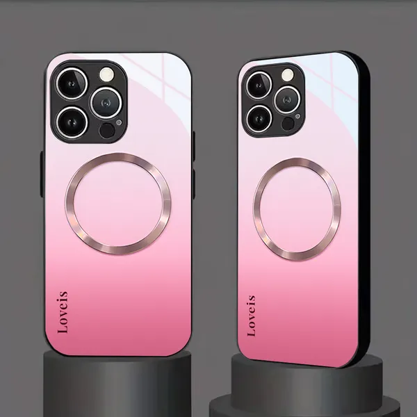 Pink_TPU_Magnetic_Ring_Phone_Case_for_Smartphones