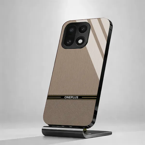Beige_Textured_Phone_Case_With_Black_Gold_Stripe