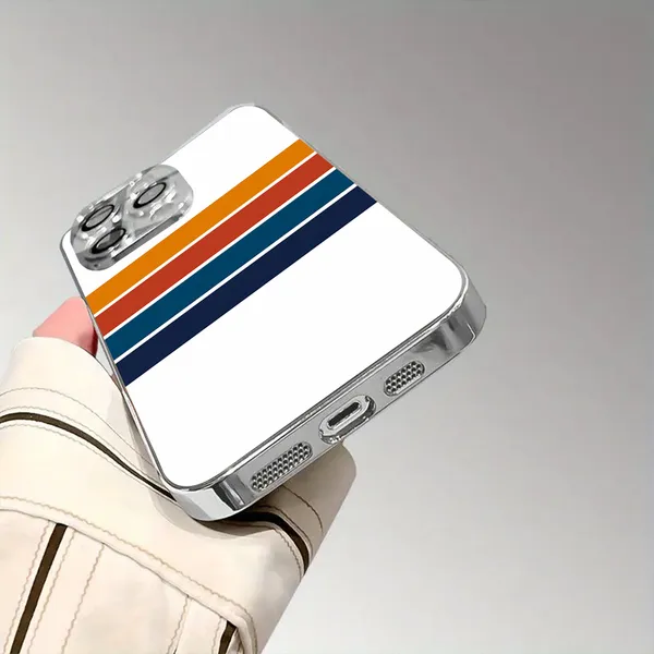 White_Multicolour_Stripe_Printed_Phone_Case