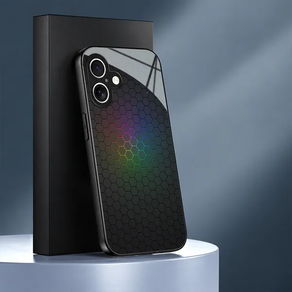 Black_Honeycomb_Pattern_Phone_Case