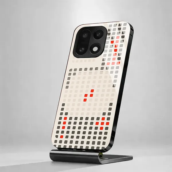 White_Pixel_Art_Phone_Case