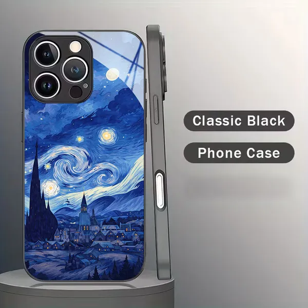 Blue_Starry_Night_Printed_Phone_Case_For_Smartphones