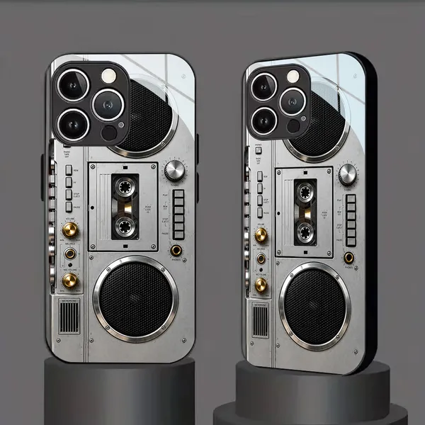 Silver_Retro_Boombox_Phone_Case_for_Smartphones