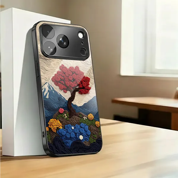 Artistic_Tree_Pattern_Textured_Phone_Case