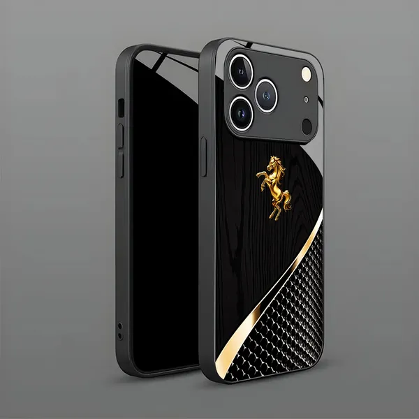 Black_Horse_Print_Textured_Phone_Case
