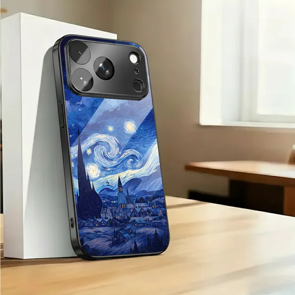 Blue_Starry_Night_Printed_Phone_Case_For_Smartphones