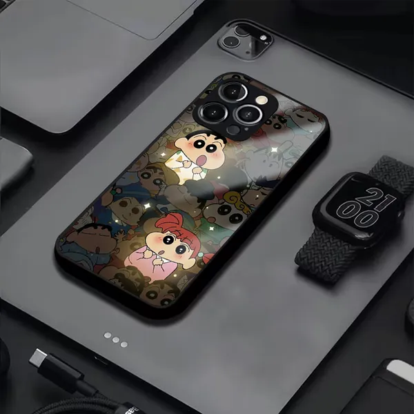 Black_Cartoon_Printed_Phone_Case