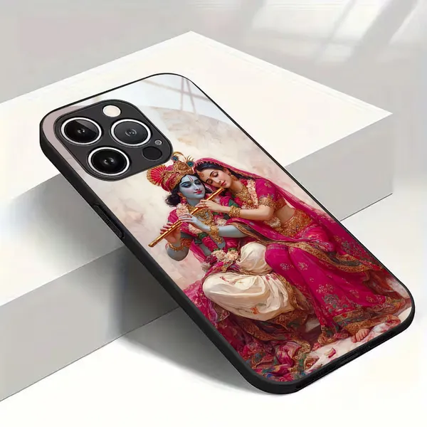 Krishna_Radha_Printed_Smartphone_Case_With_Black_Bumper