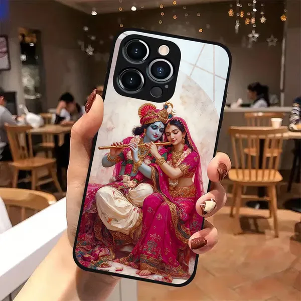 Krishna_Radha_Printed_Smartphone_Case_With_Black_Bumper