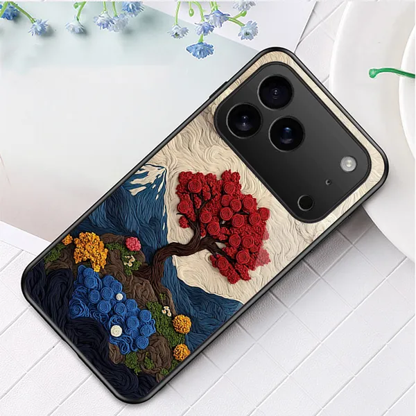 Artistic_Tree_Pattern_Textured_Phone_Case